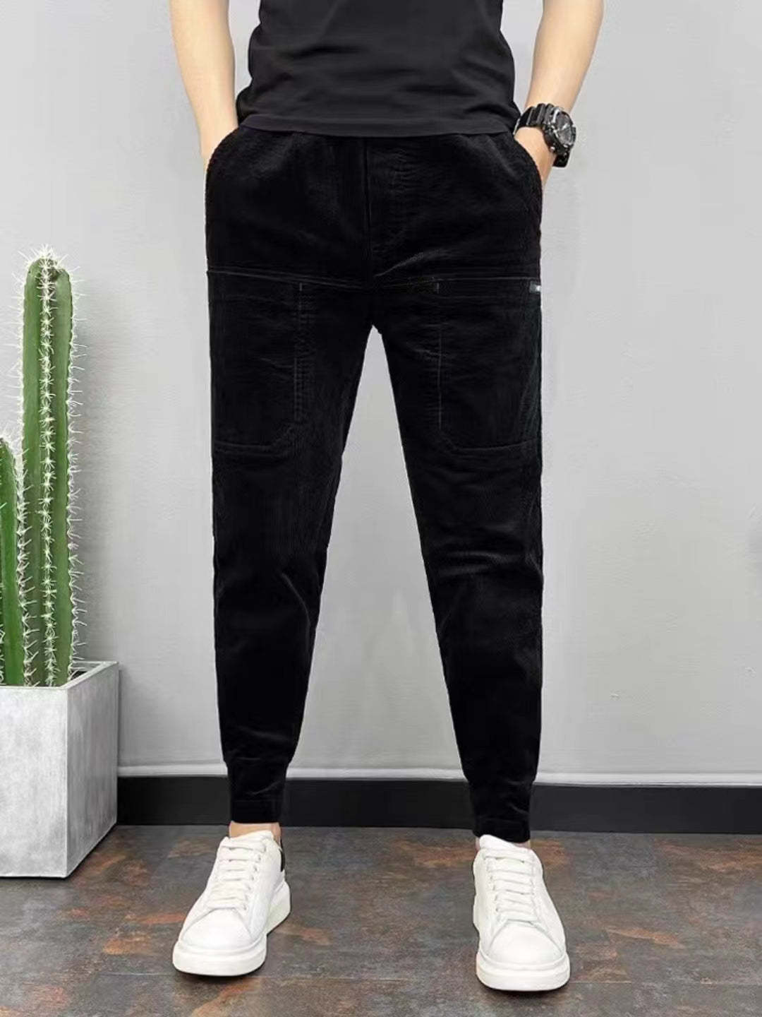 Men's High Stretch Multi-pocket Skinny Cargo Pants-Legletic