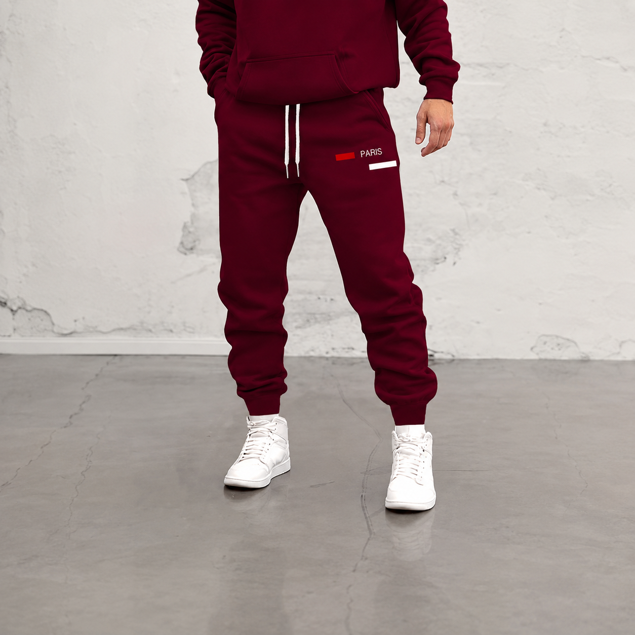 Pattern Print Drawstring Jogger Sweatpants For Running For Men