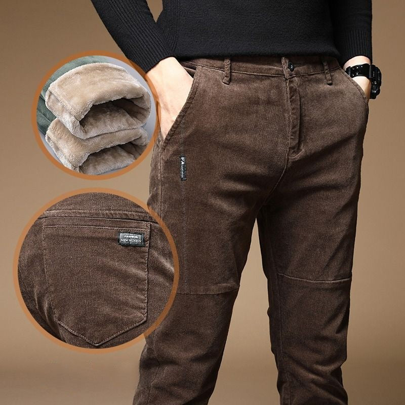Korean Classic Elastic Waist Fluff Pants For Men-Legletic