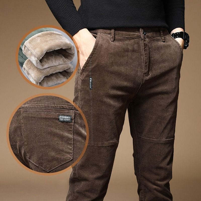 Korean Classic Elastic Waist Fluff Pants For Men-Legletic