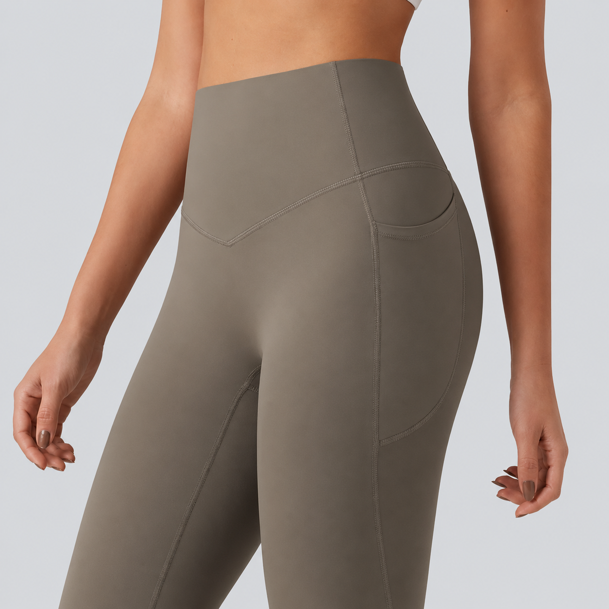Casual Shaping Training Leggings With Pockets For Women