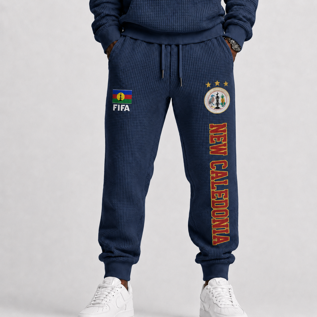 FIFA 2026 Caledonia Printed Waffle Football Fan Pants