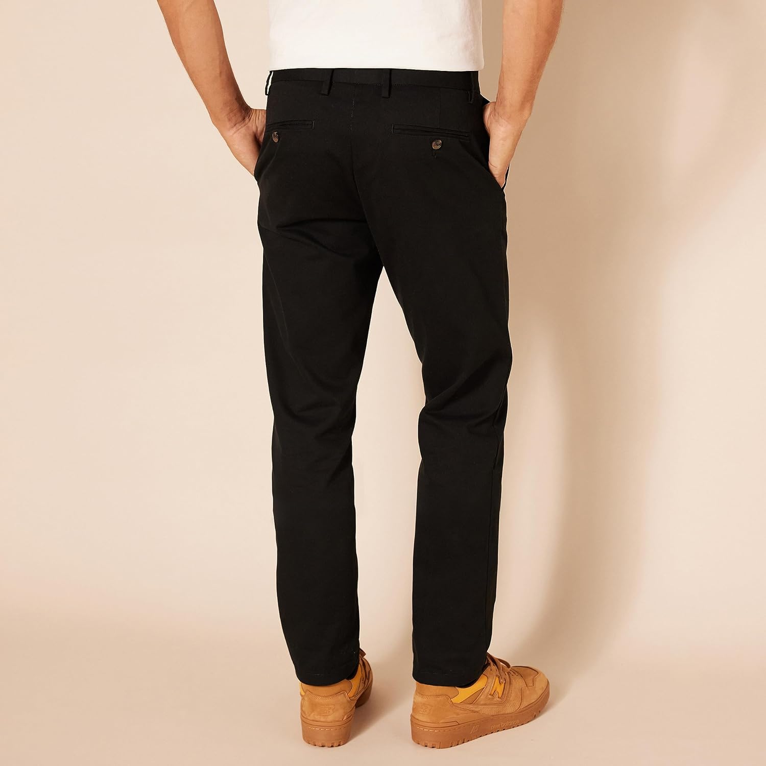 Slim Fit Flat Front Chino Pants