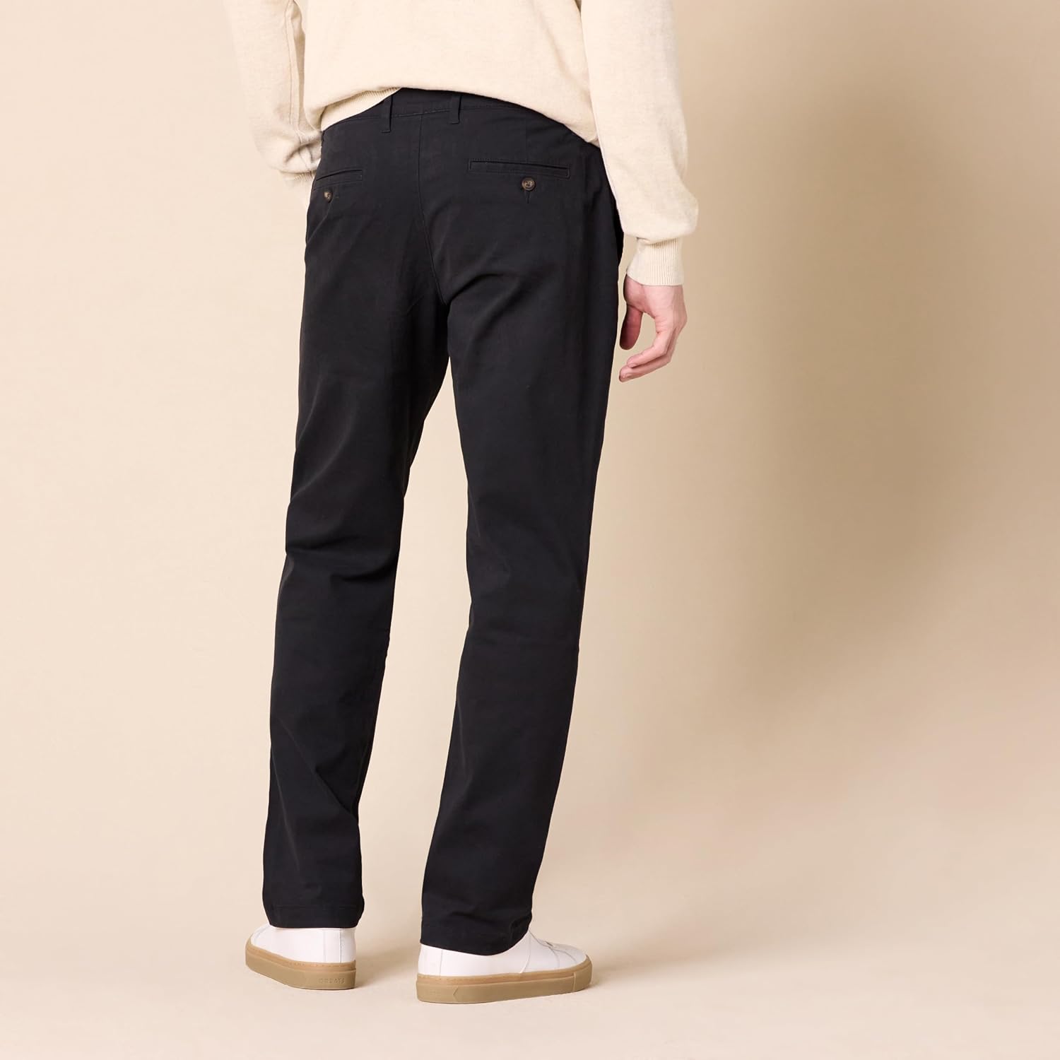 Straight Fit Casual Stretch Chino Pants for Men