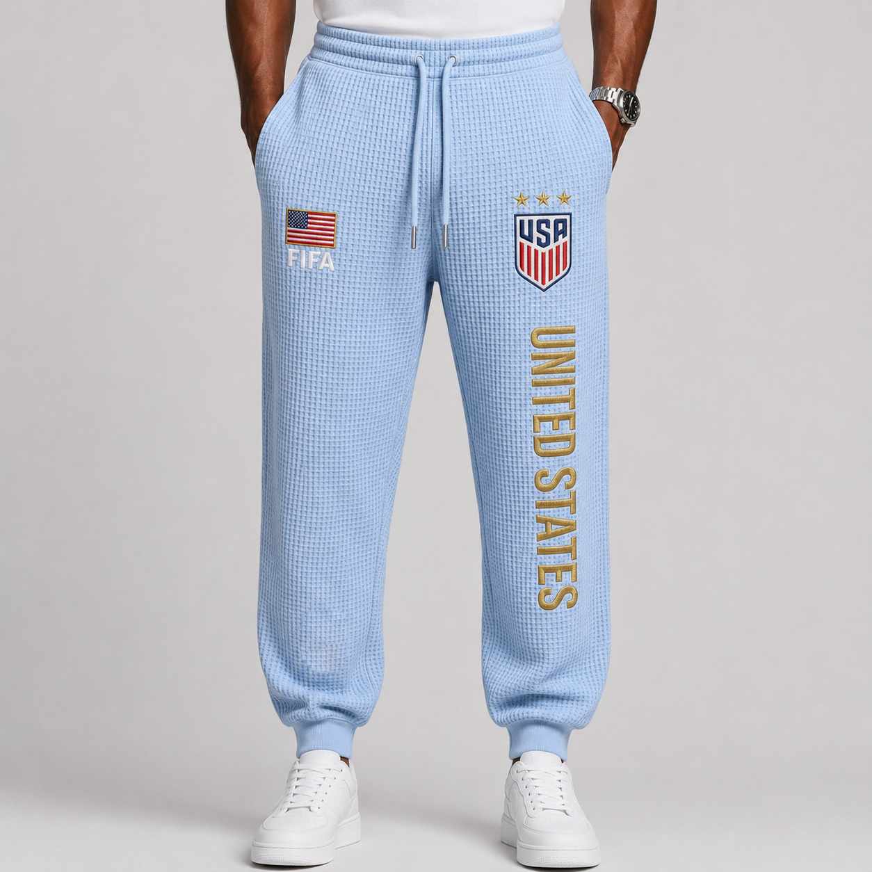 FIFA 2026 United States Printed Waffle Football Fan Pants