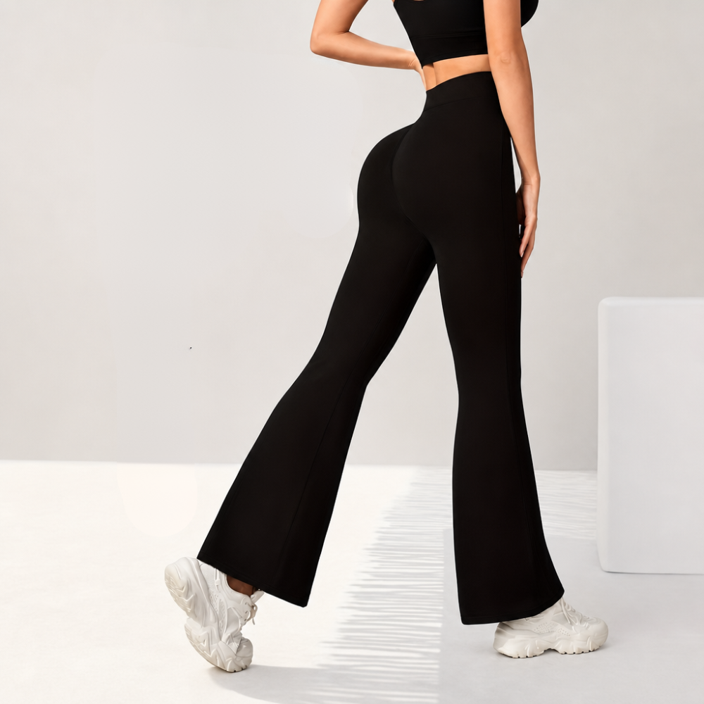 High Rise Flare Pants For Formal Occasions