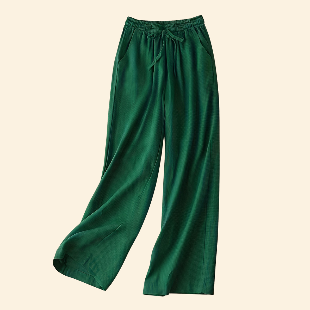 High Rise Wide Loose Drawstring Pants For Women