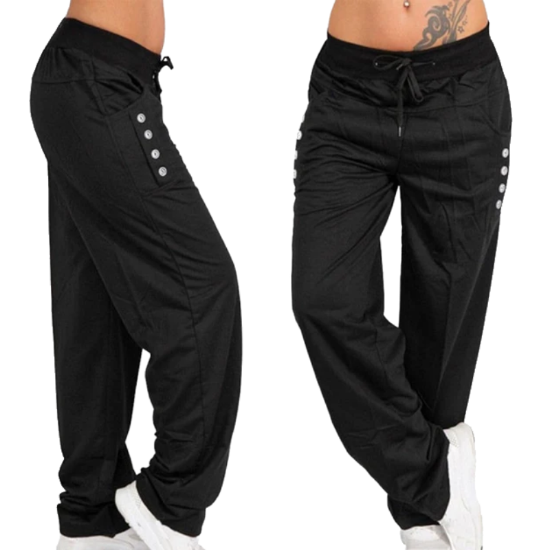 Casual High Waist Oversized Loose Leggings Sports Pants-Legletic