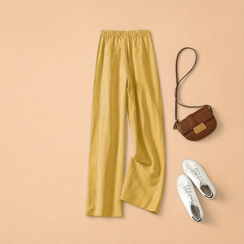 Versatile Artistic Pants With Drawstring For Women