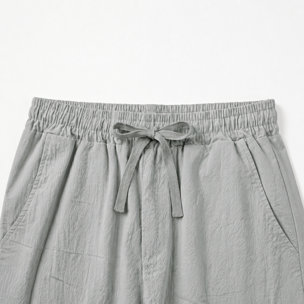Casual Loose Wide Pants With Drawstring For Men