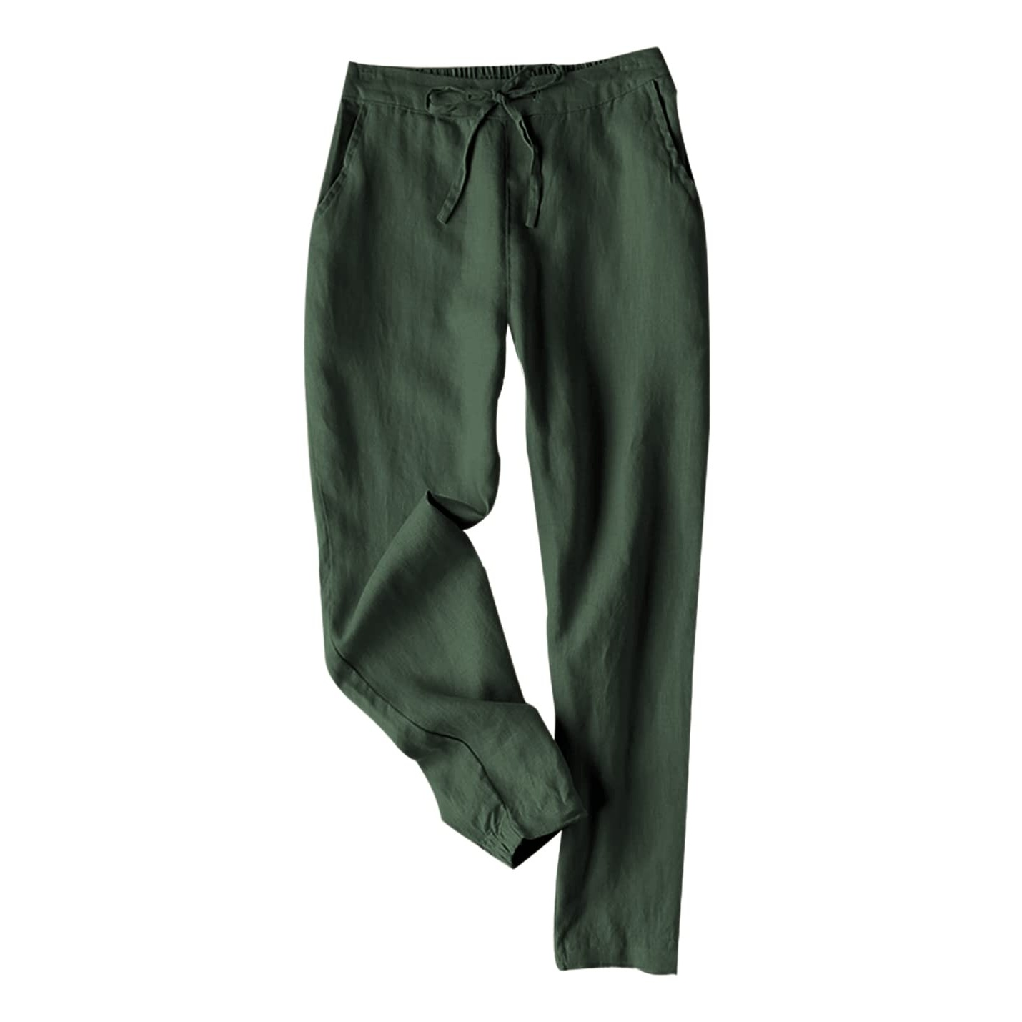 Summer Casual Drawstring Pants With Pockets