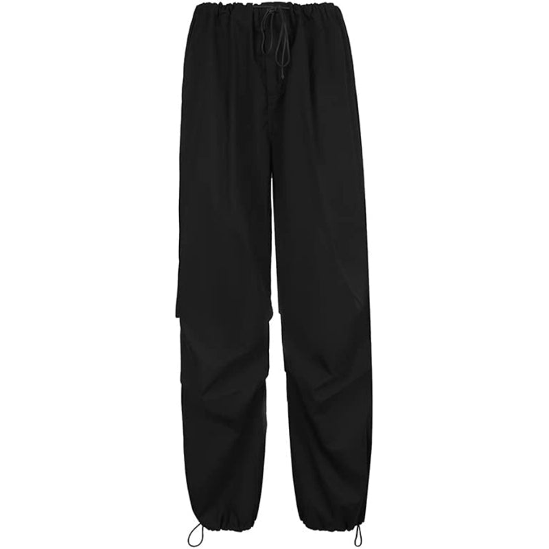 Women's Baggy Cargo Pants Wide Leg Hip Hop Casual Relaxed Fit Sweatpants Hipster Parachute Cargo Pants Y2K-Legletic