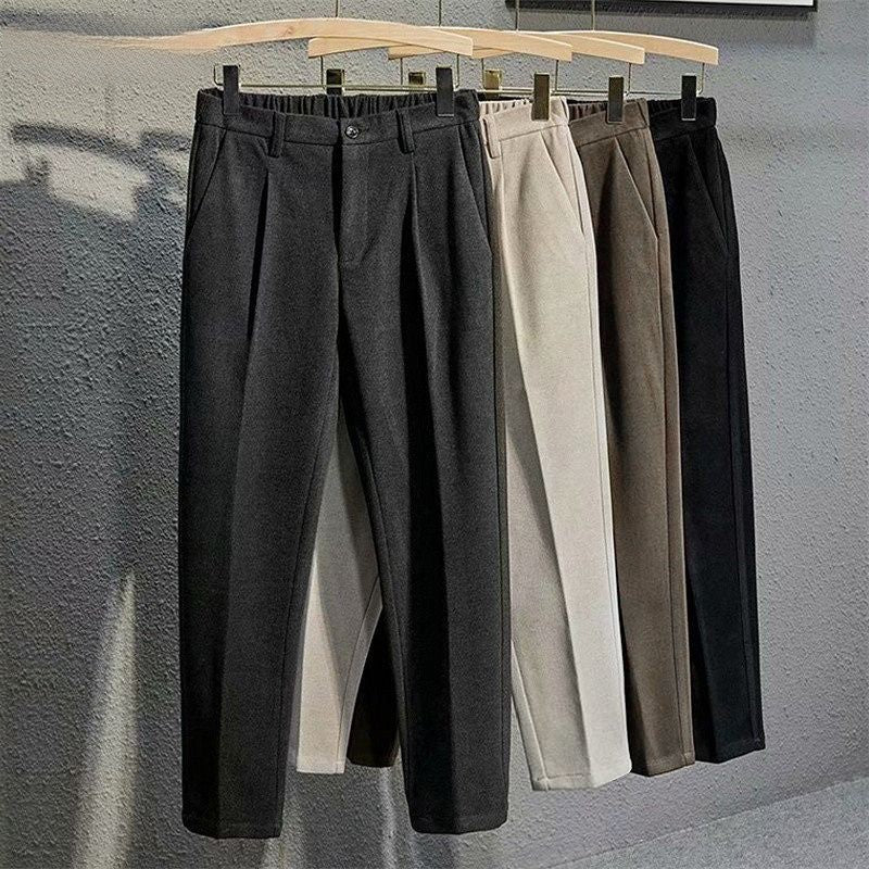 Casual Straight Drape Korean Classic Pants-Legletic
