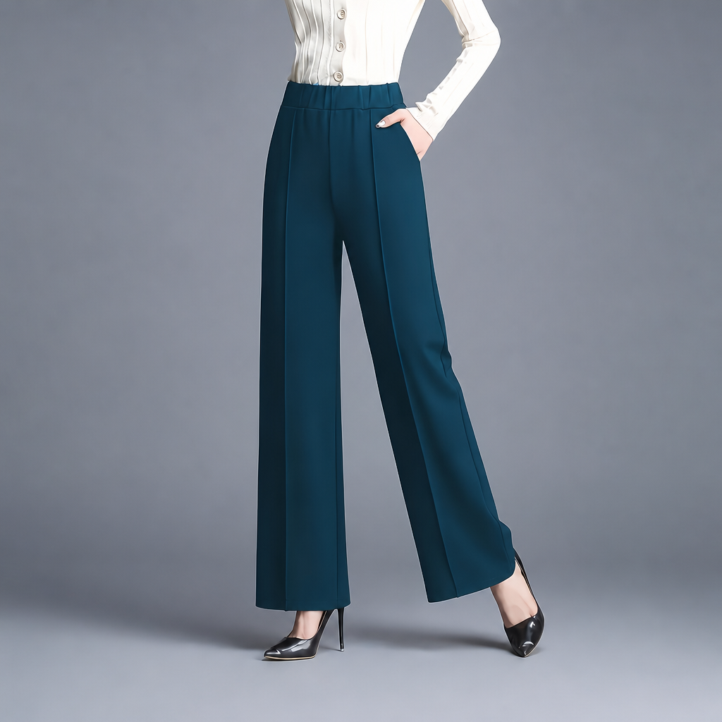 High Slant Pants With Pocket For Women