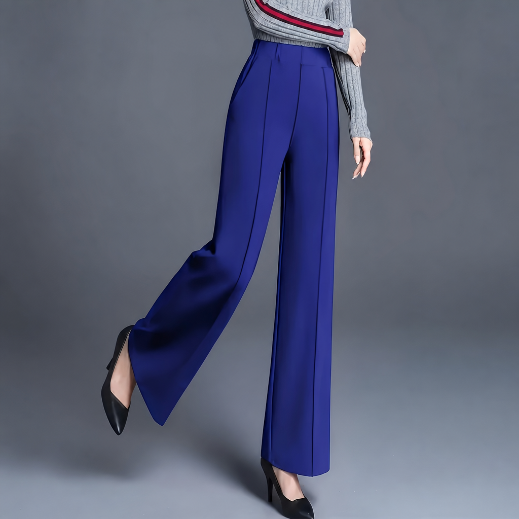 High Slant Pants With Pocket For Women