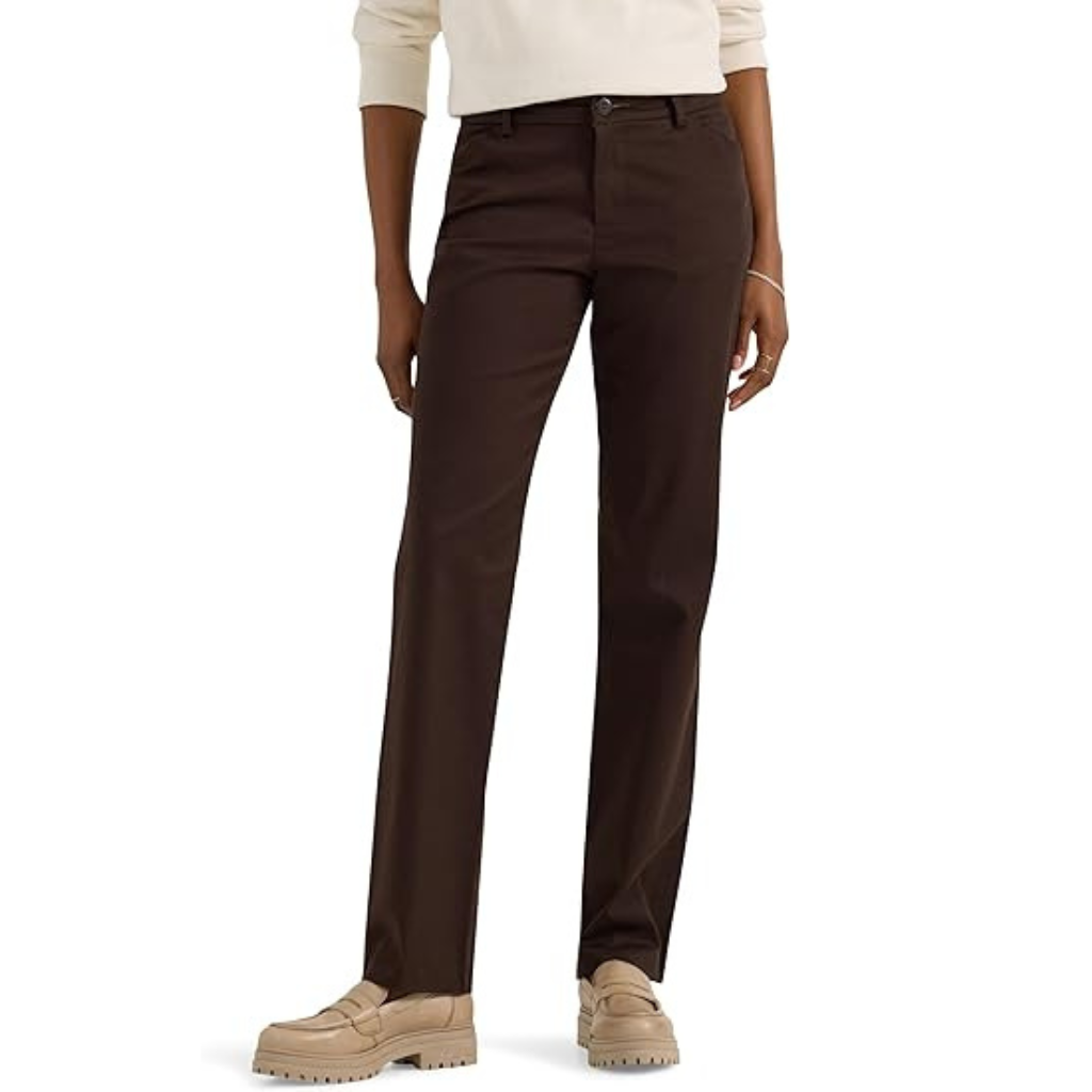 Stretch Twill Chino Fit Pants For Women