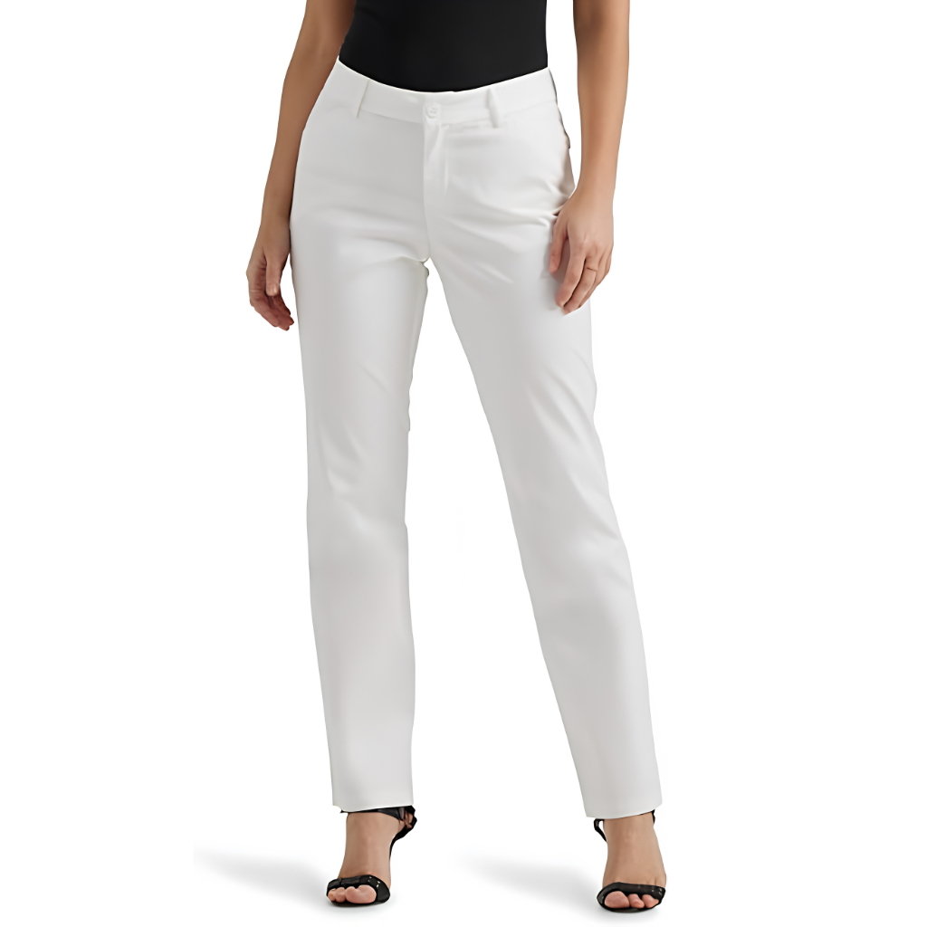 Stretch Twill Chino Fit Pants For Women