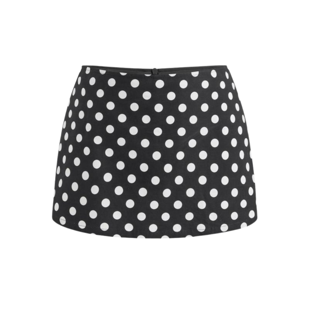 Low Rise Split Mini Skirt For Daily Casual Wear