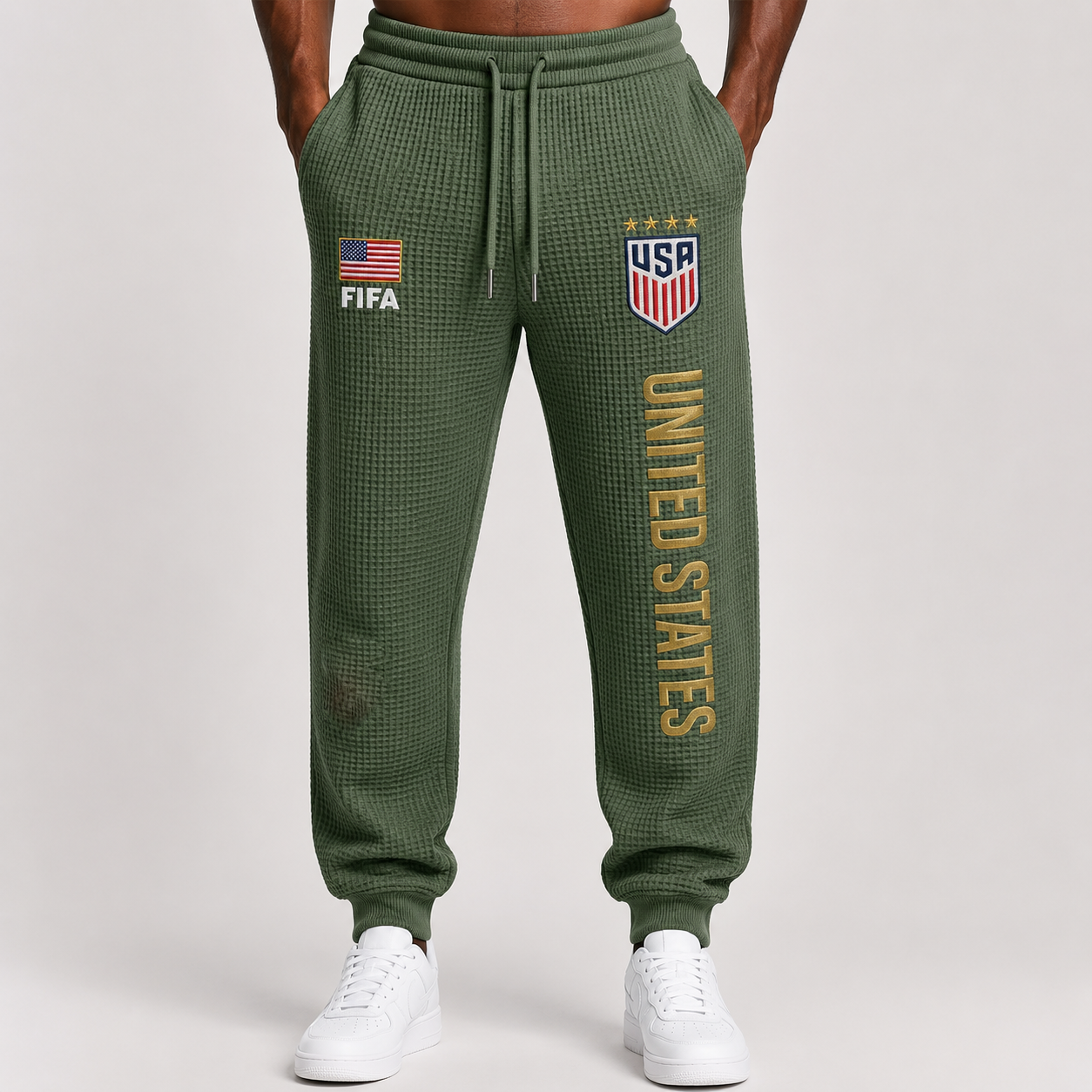 FIFA 2026 United States Printed Waffle Football Fan Pants