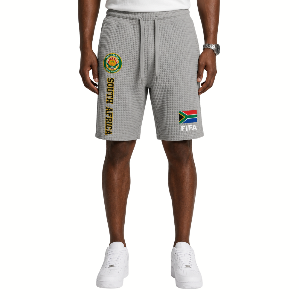 FIFA 2026 South Africa Printed Waffle Football Fan Shorts