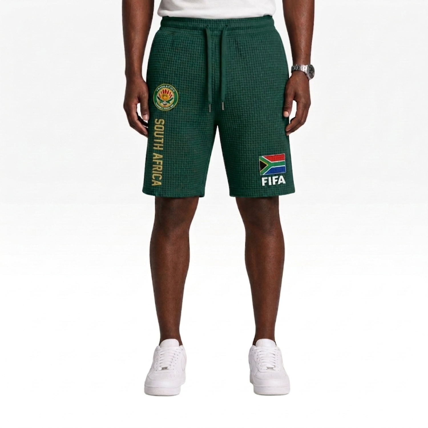 FIFA 2026 South Africa Printed Waffle Football Fan Shorts
