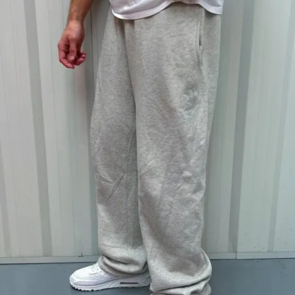 Fleece Lined Lounge Pants With Double Stripe Accent-Legletic