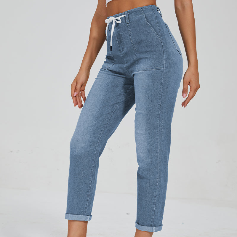 Comfy Denim Pull On Joggers-Legletic