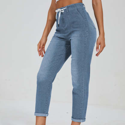 Comfy Denim Pull On Joggers-Legletic