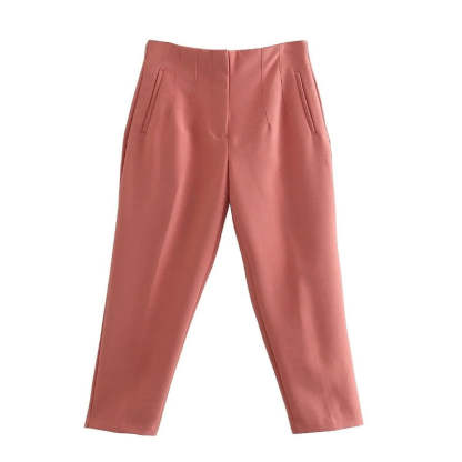 Waist Zipper Fly Female Trousers-Legletic