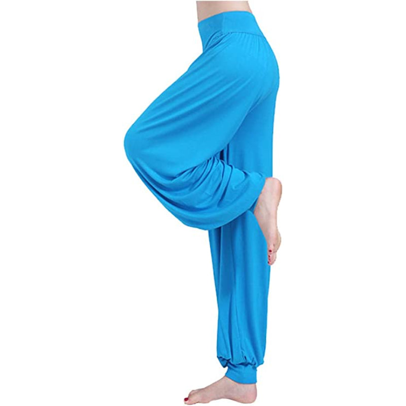 Women's Harem Yoga Pants Baggy Loose Pajama Lounge Pants Wide Leg Trousers-Legletic