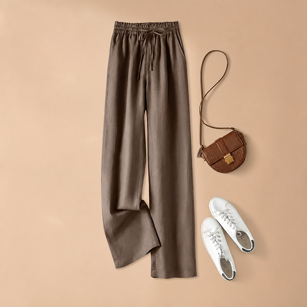 Versatile Artistic Pants With Drawstring For Women