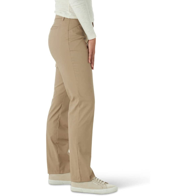 Women's Wrinkle-Free Relaxed Fit Straight Leg Pant-Legletic