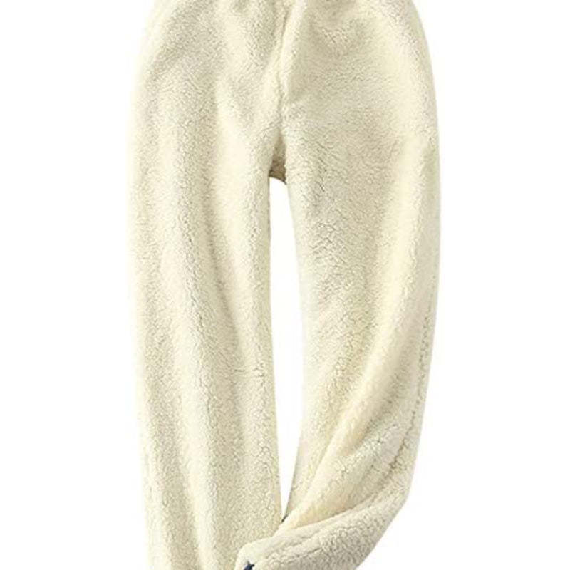 Women's Winter Fleece Sweatpants Running Active Thermal Sherpa Lined Jogger Pants With Candy Colors-Legletic