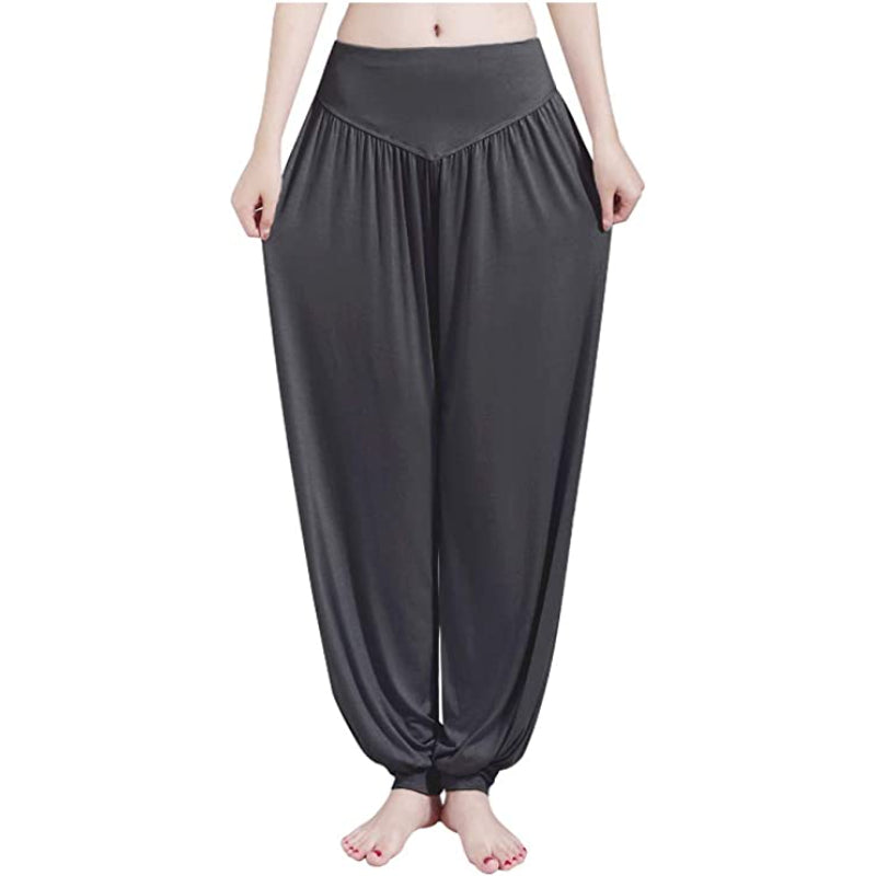 Women's Harem Yoga Pants Baggy Loose Pajama Lounge Pants Wide Leg Trousers-Legletic