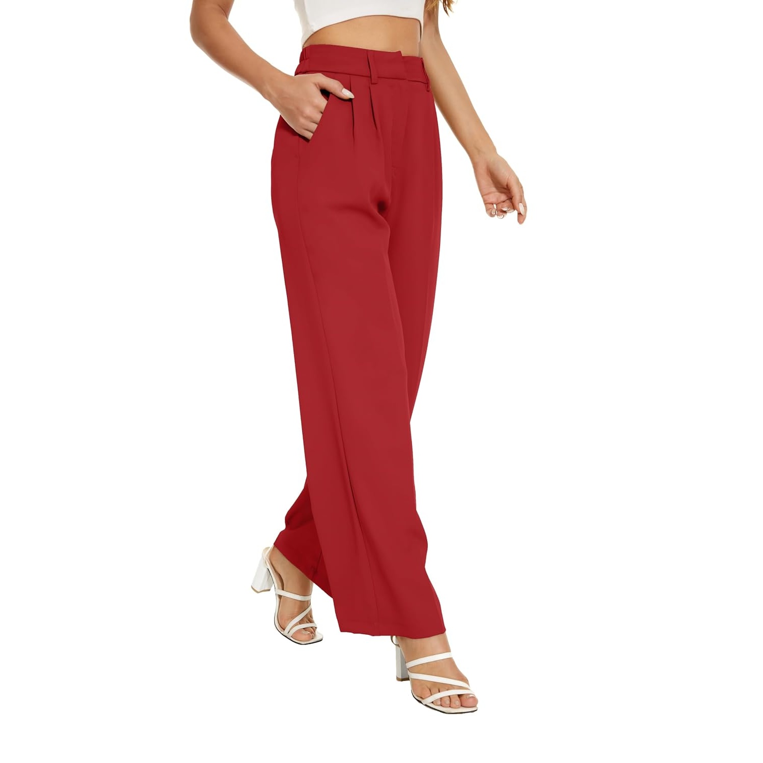 Stretchy Loose Casual Pants With Elastic Waistband For Women