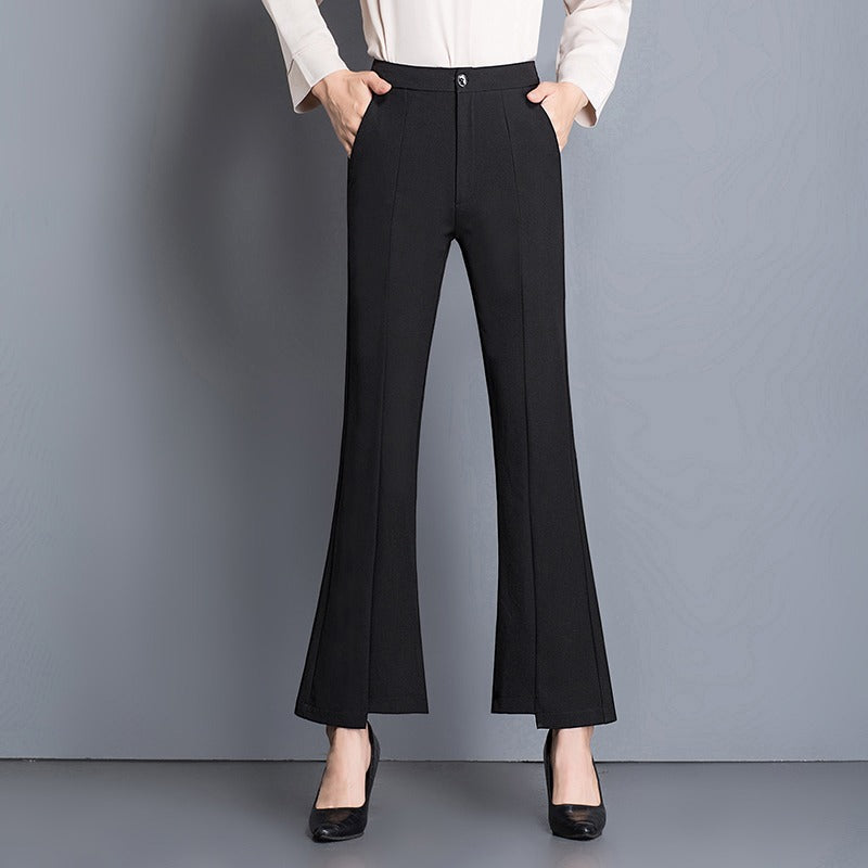 Baggy Office Wear Straight Pants-Legletic