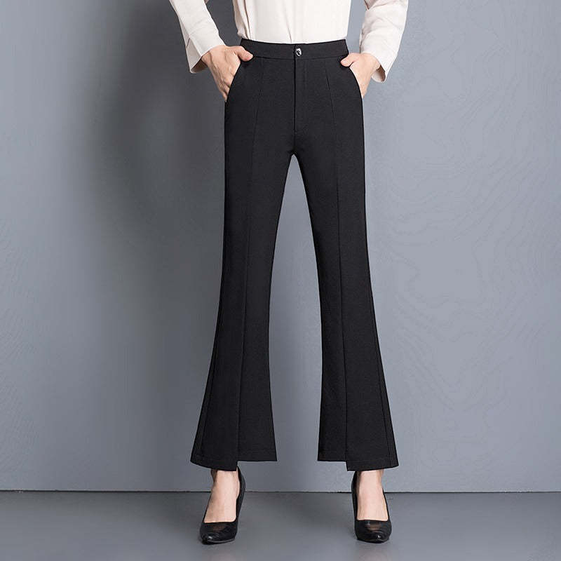 Baggy Office Wear Straight Pants-Legletic