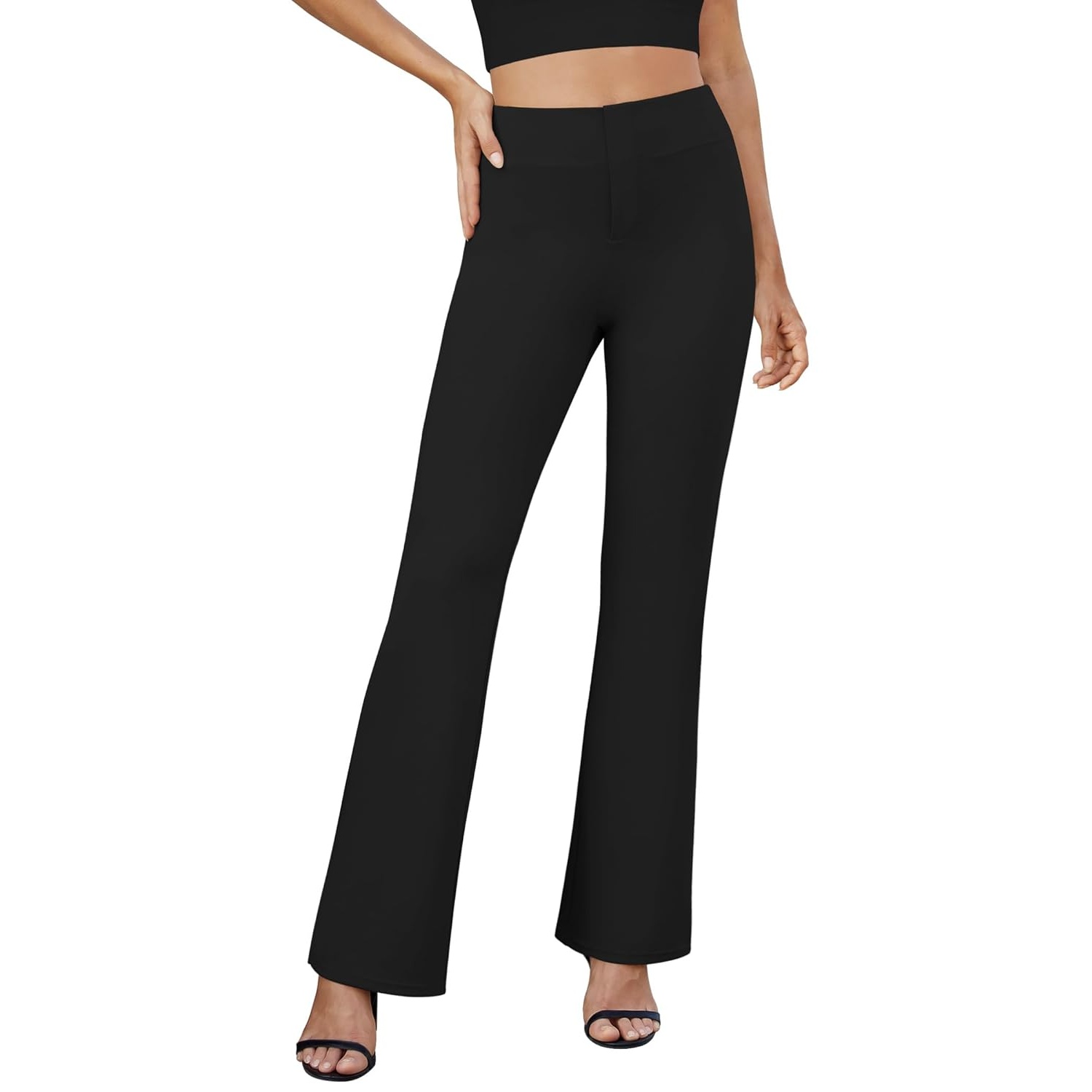 Casual Bootcut Stretchy Pants Dress Gown For Women