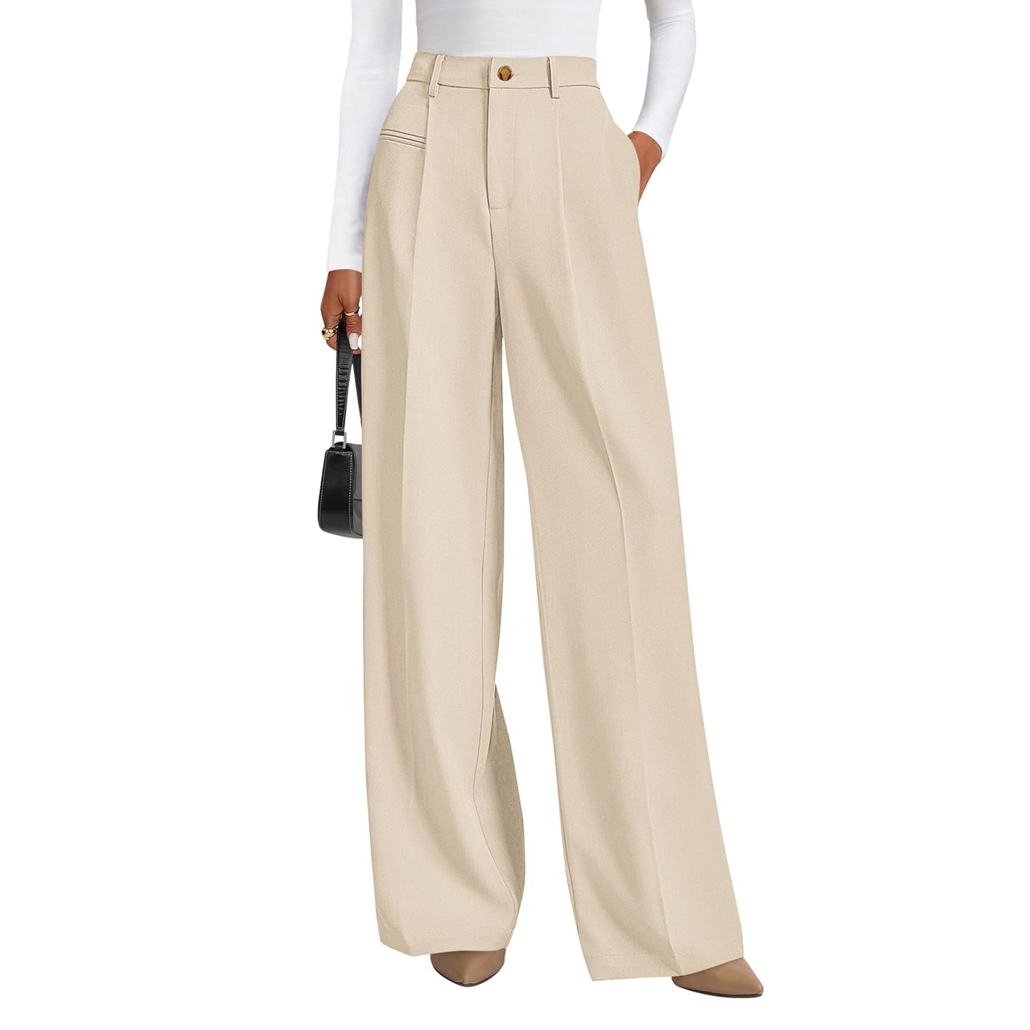 Solid Flowy WIde Palazzo Pants For Women