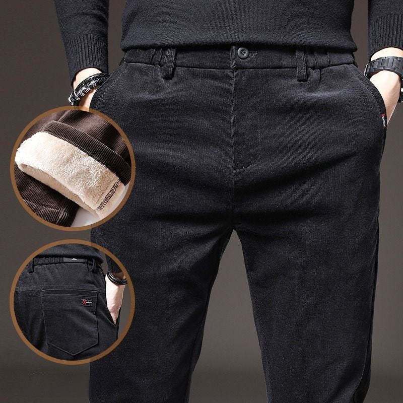 Korean Classic Elastic Waist Fluff Pants For Men-Legletic