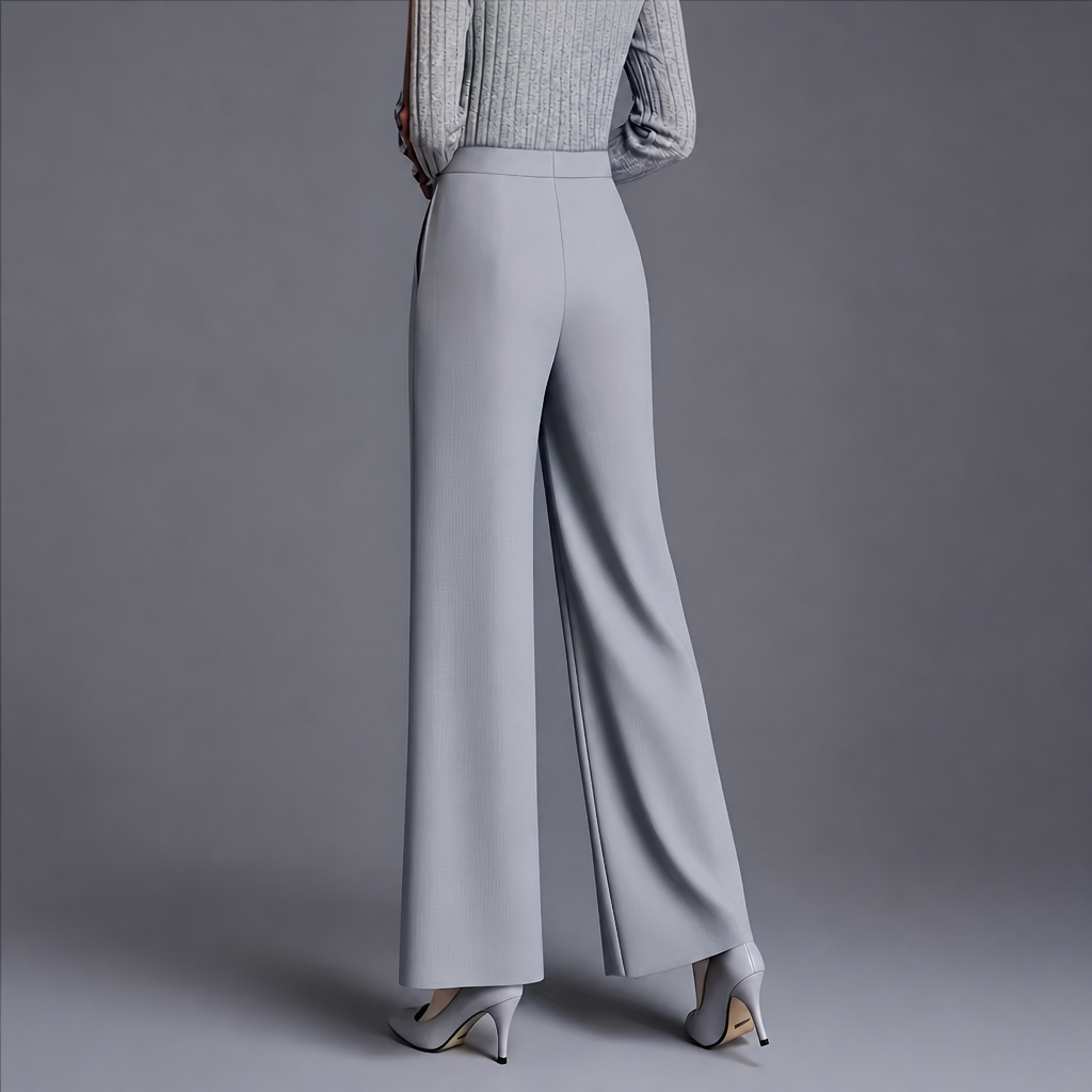 High Slant Pants With Pocket For Women