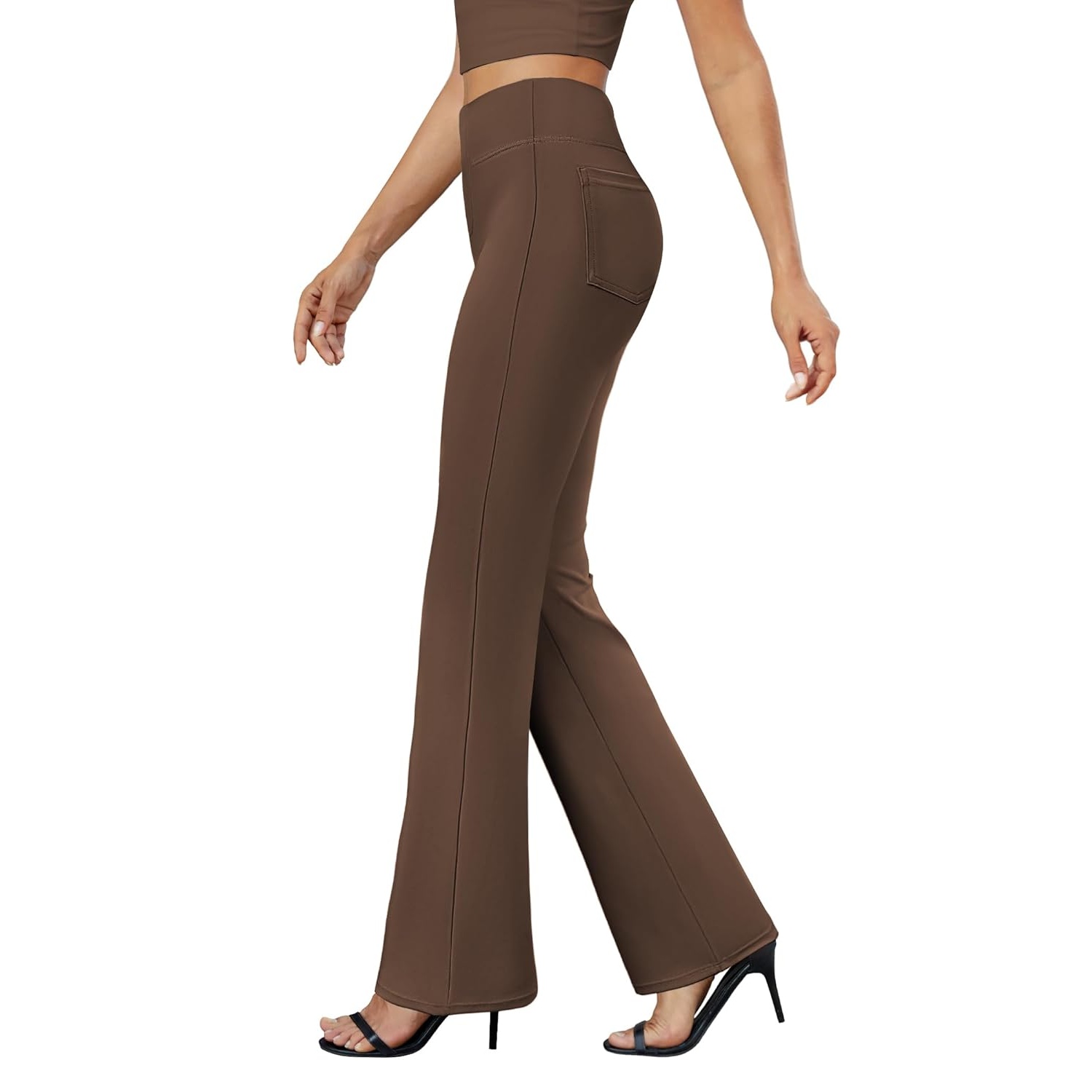 Casual Bootcut Stretchy Pants Dress Gown For Women