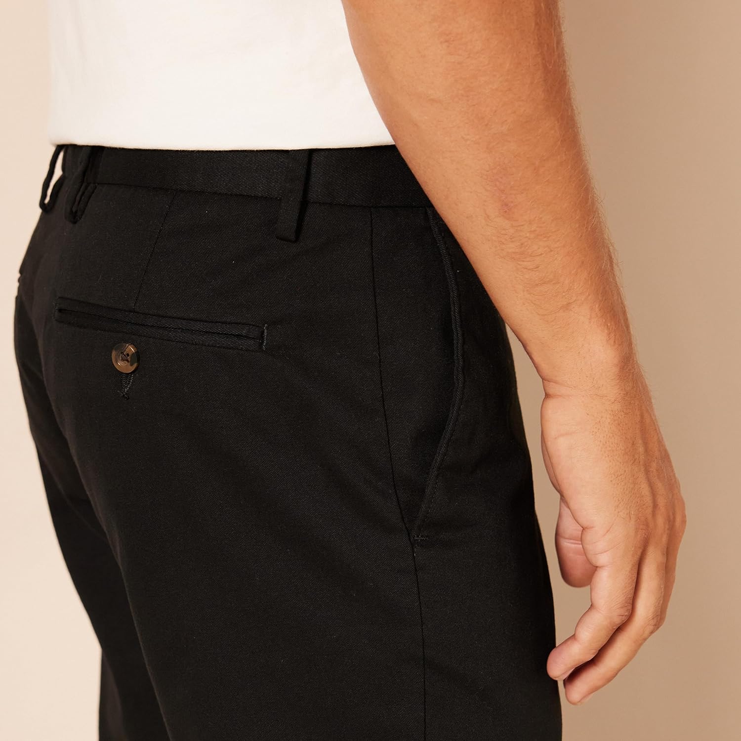 Slim Fit Flat Front Chino Pants