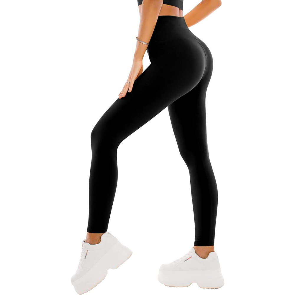 Full Length Yoga Pants With Crossover For Stretch And Comfort-Legletic