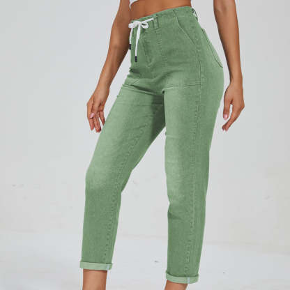 Comfy Denim Pull On Joggers-Legletic