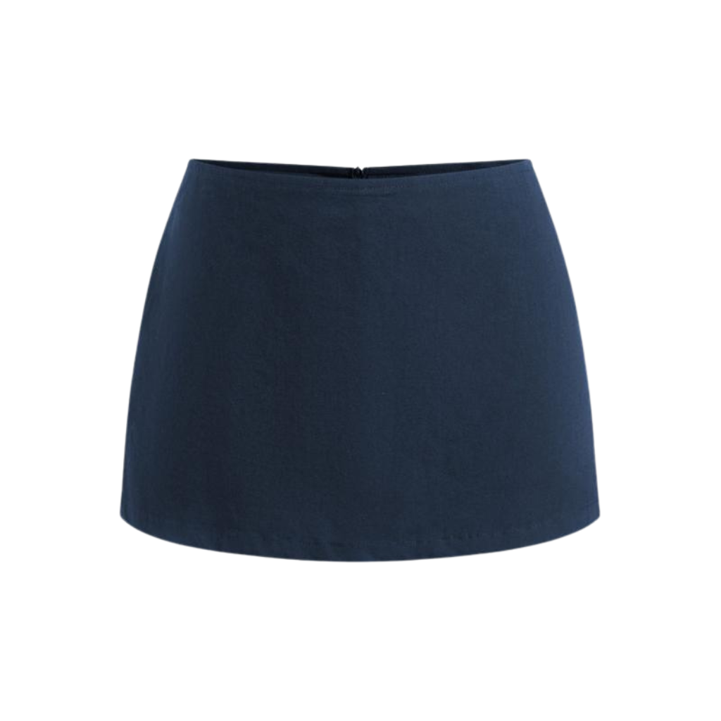 Low Rise Split Mini Skirt For Daily Casual Wear