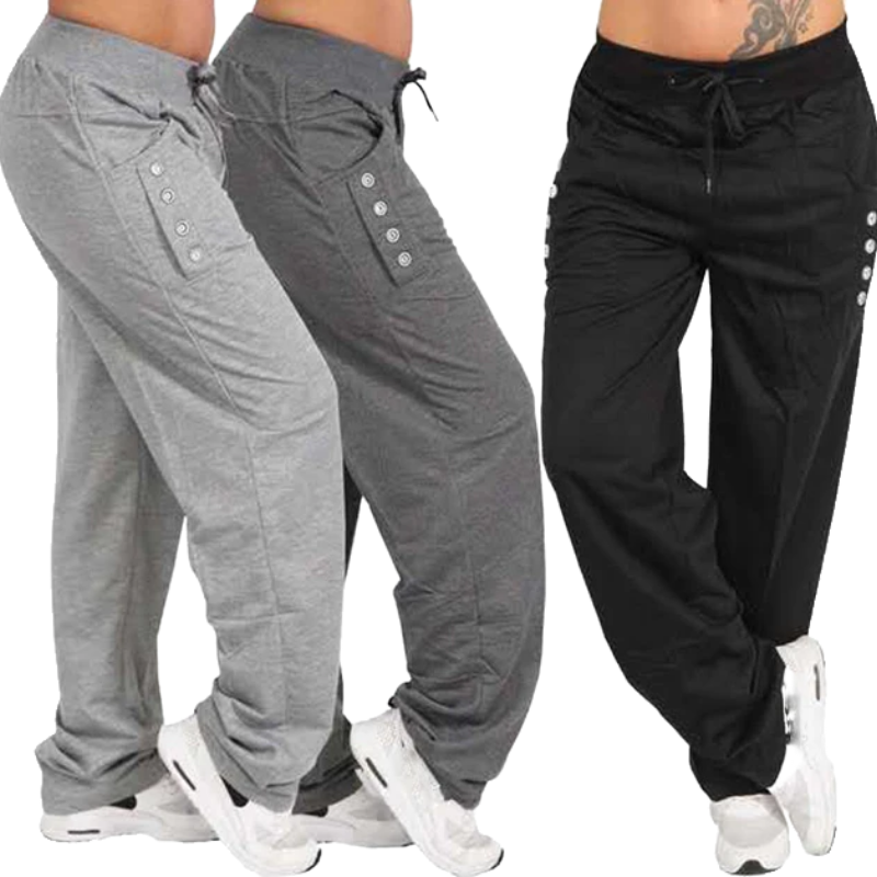 Casual High Waist Oversized Loose Leggings Sports Pants-Legletic