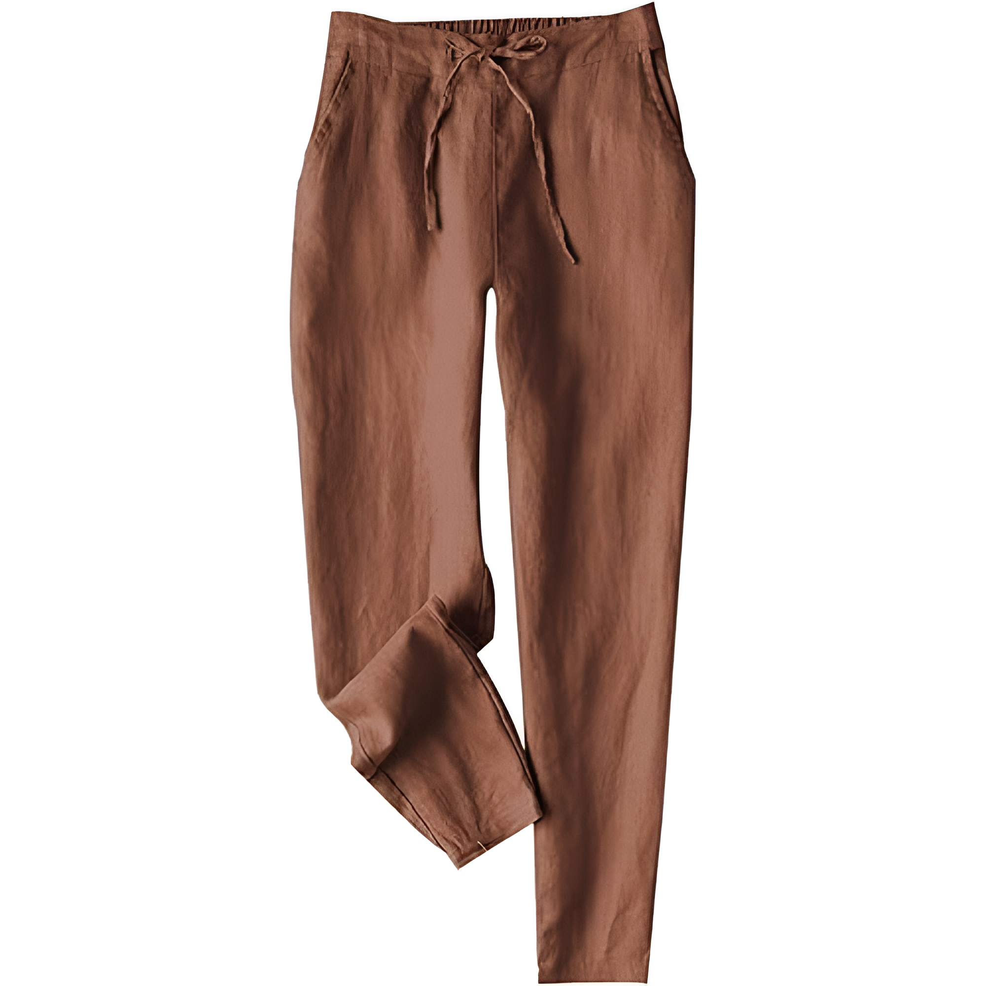 Linen Pants for Women Summer Casual High Waisted Drawstring White Beach Pant