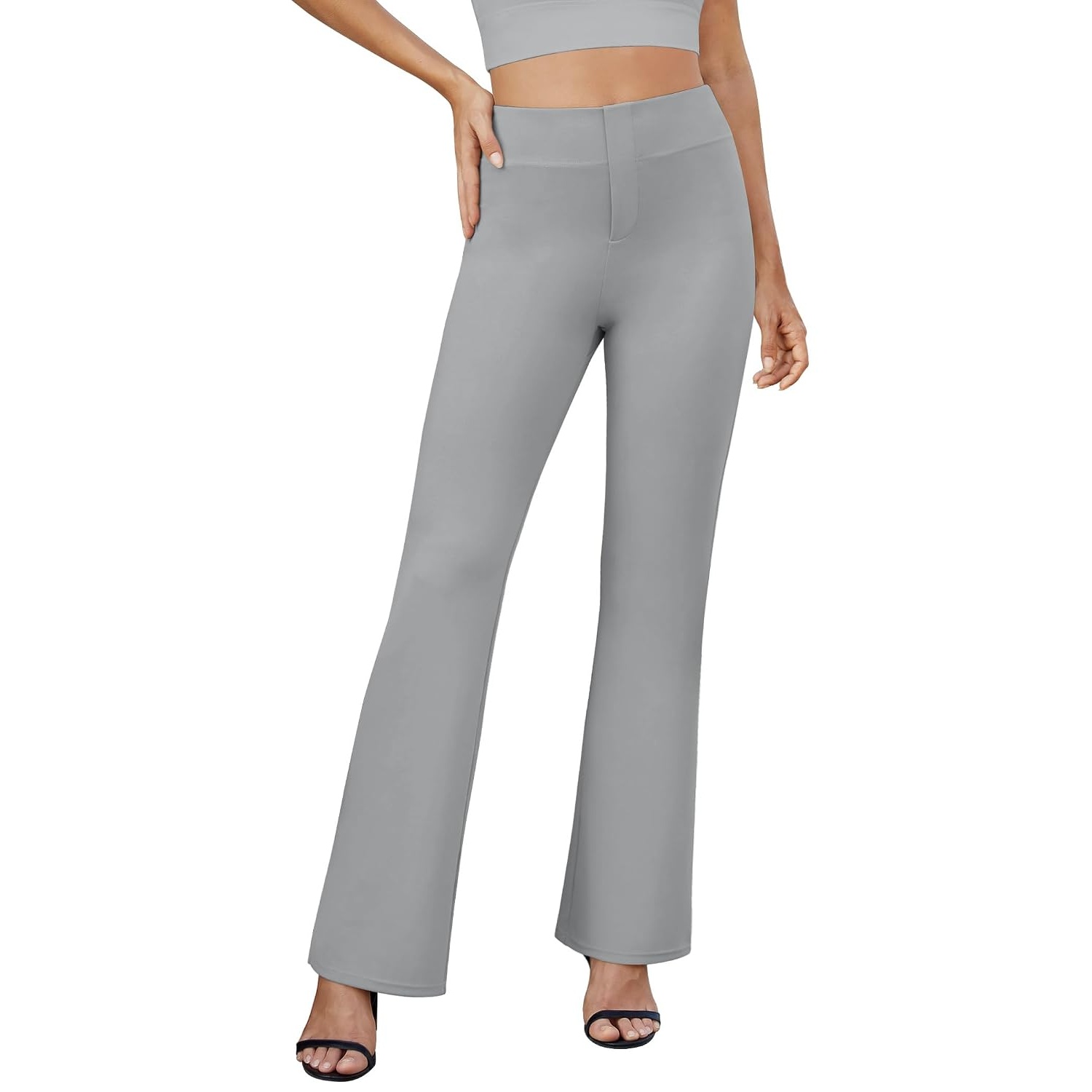 Casual Bootcut Stretchy Pants Dress Gown For Women