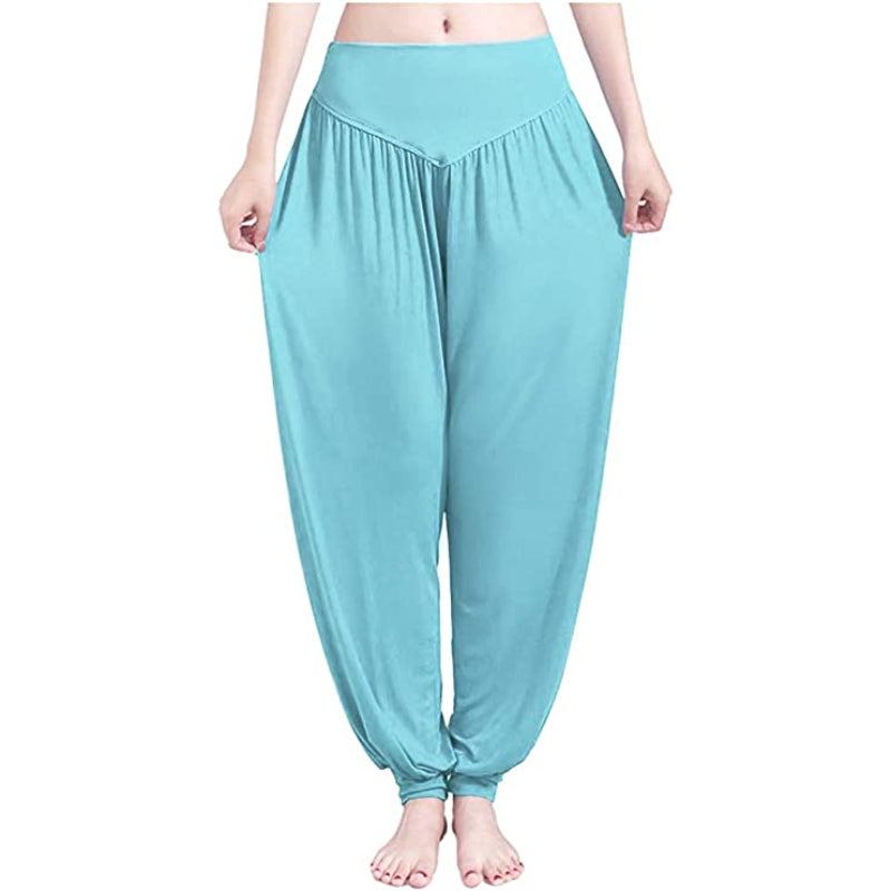 Women Yoga Pants Baggy Loose Pajama Lounge Pants Wide Leg Trousers-Legletic